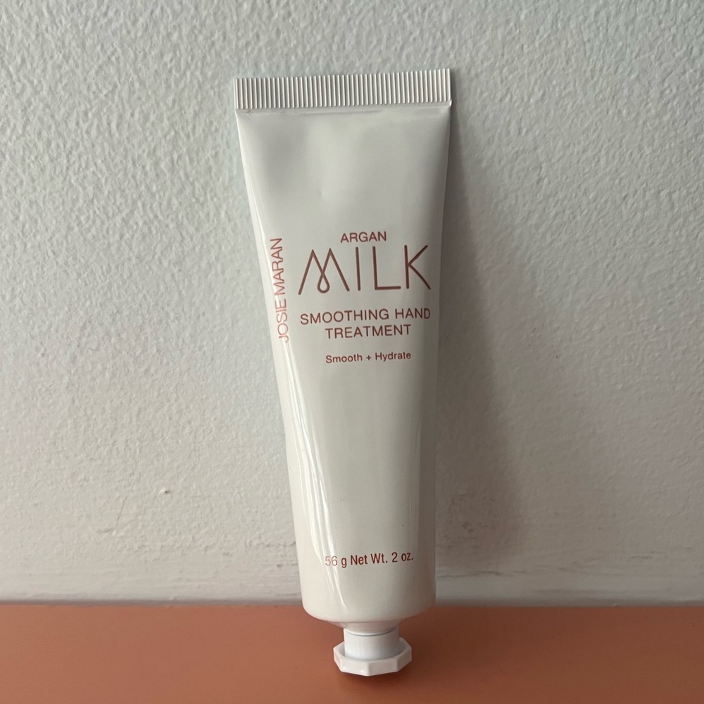 Josie Maran Argan Milk Smoothing Hand Treatment- new - full size- sealed - Picture 2 of 5